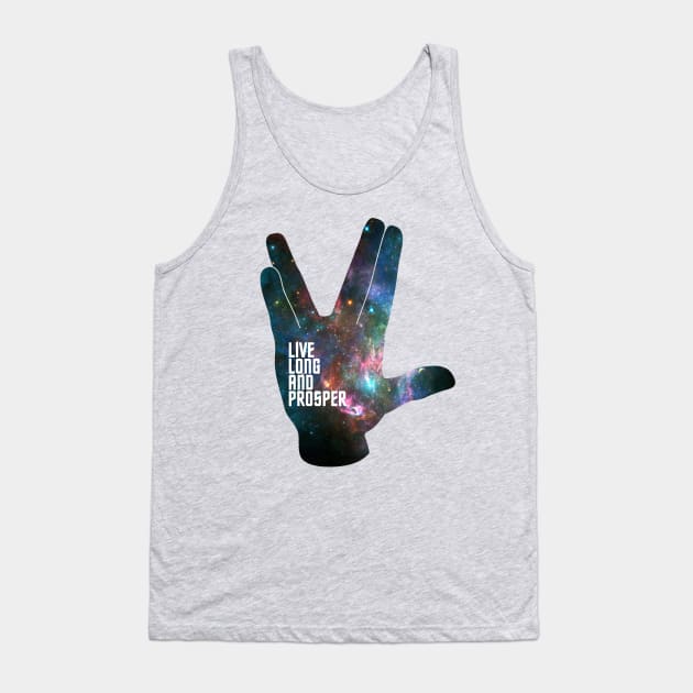 Live Long and Prosper - Galaxy Tank Top by octoberaine